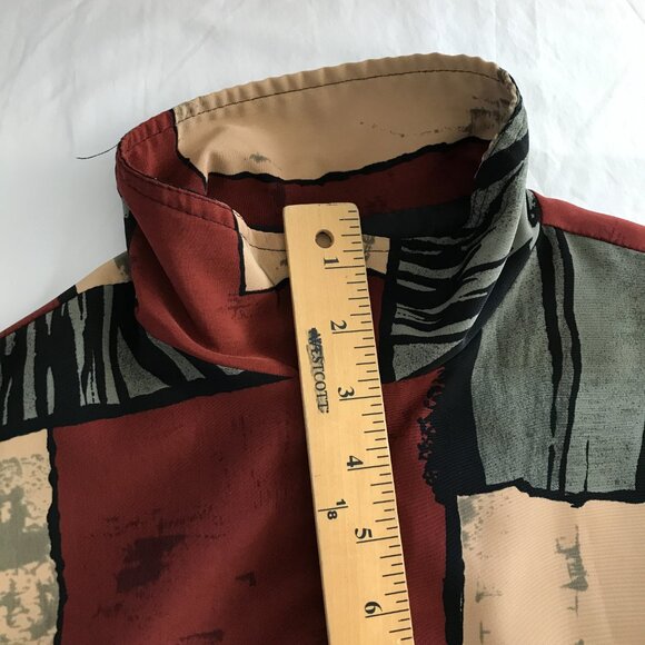 Caribou New York Jackets Women Size Medium Gray Red Full Zip Pockets Long Sleeve - Picture 5 of 14